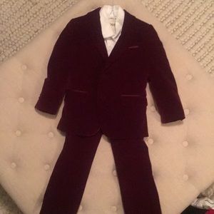 Isaac Mizrahi Red Velvet Boys Suit